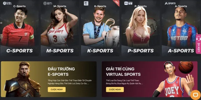 C&aacute; cược thể thao v&agrave; Esport Nbet
